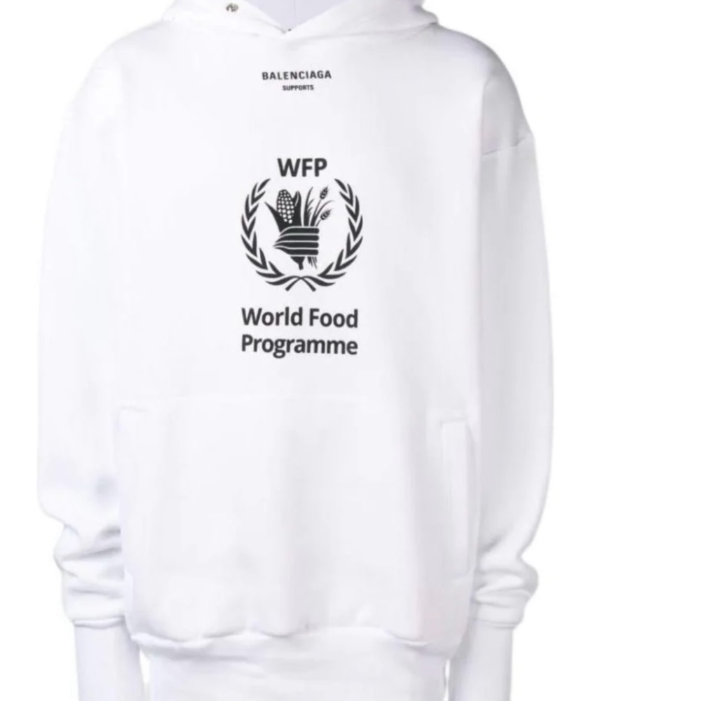 Balenciaga x World Food Programme collab in White